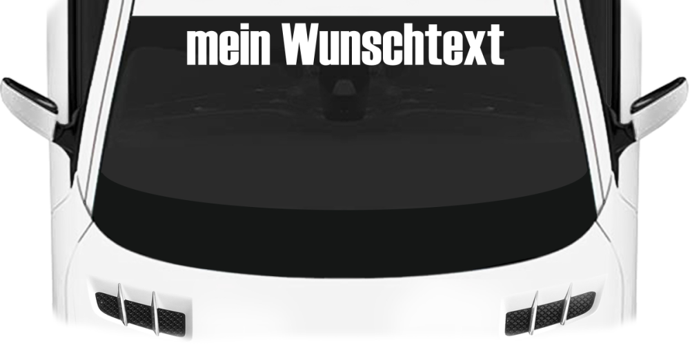 Heckscheibenaufkleber Wunschtext | 28