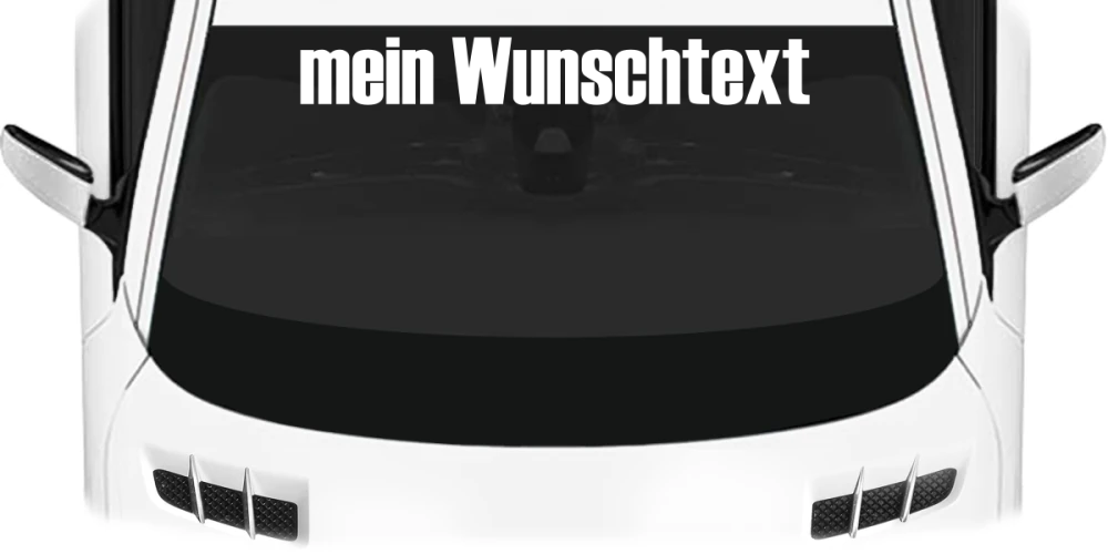 Heckscheibenaufkleber Wunschtext | 28