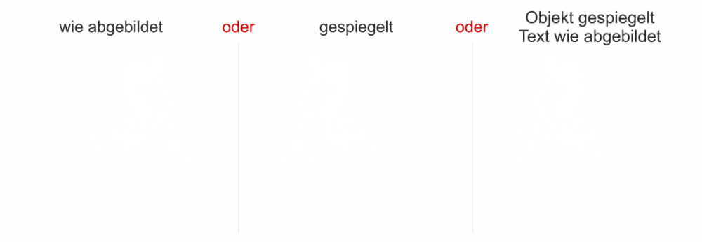 Heckscheibendekor Mountainbike