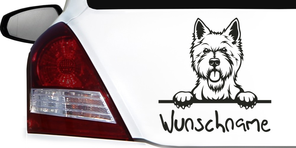 Autoaufkleber West Highland Terrier