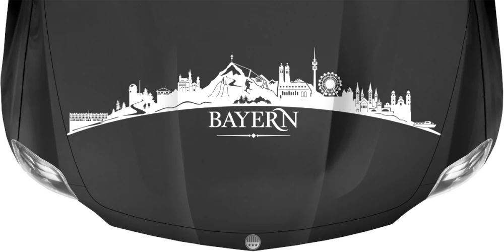 auf dunkler Motorhaube - Ansicht Farbauswahl