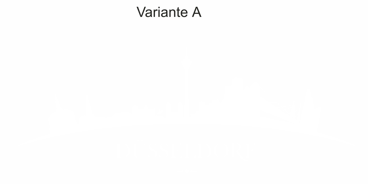 Autofolie für die Motorhaube mit Skyline von Düsseldorf