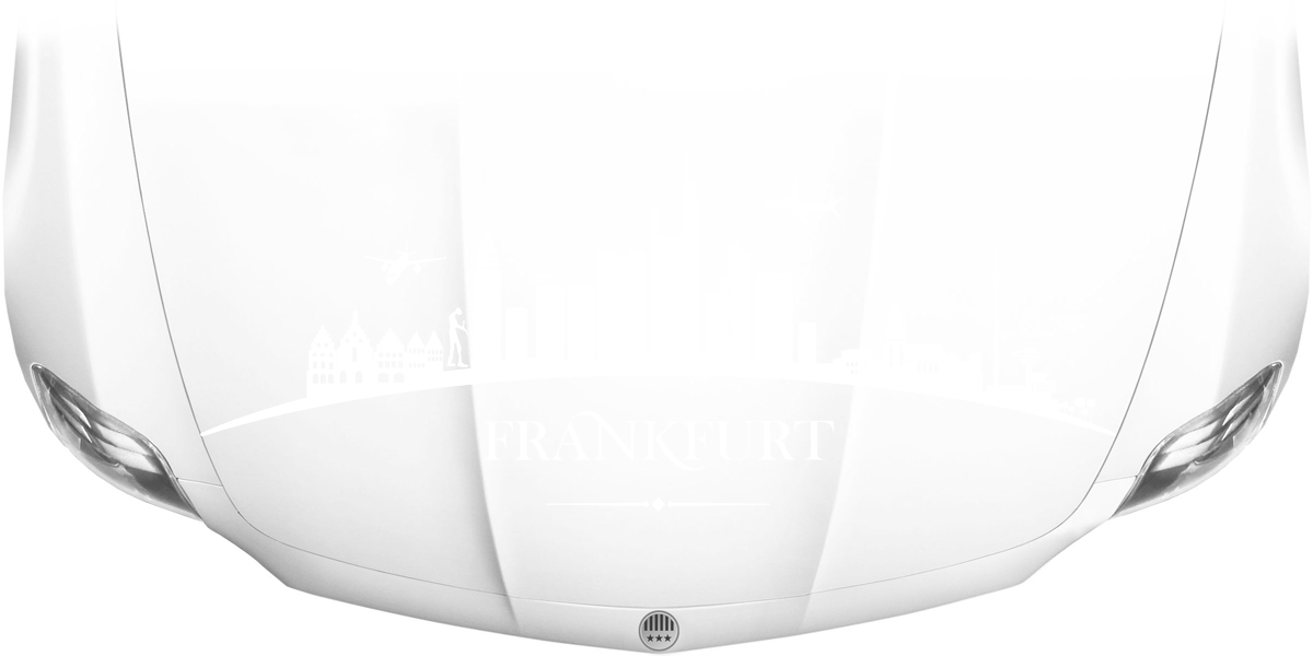 Motorhaubensticker Skyline Frankfurt