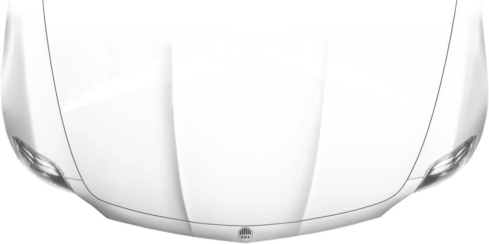 Motorhaubenaufkleber Skyline Ruhrgebiet auf heller Motorhaube - Ansicht Farbauswahl