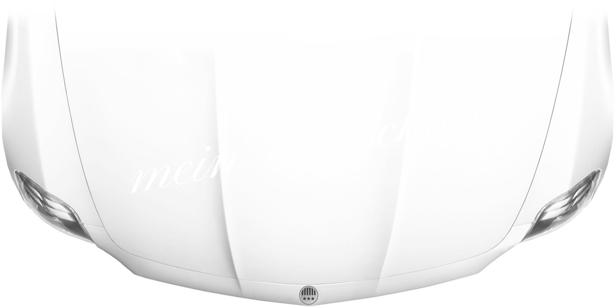 Wunschtextaufkleber für die Motorhaube Nr. 12