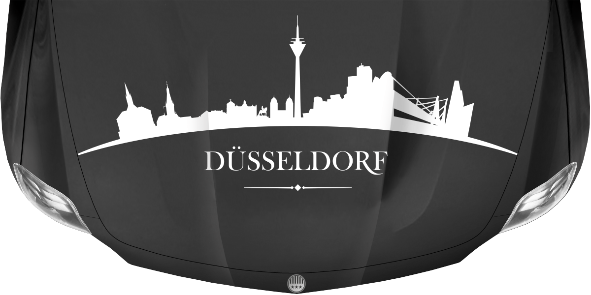 Motorhaubendekor Skyline Düsseldorf