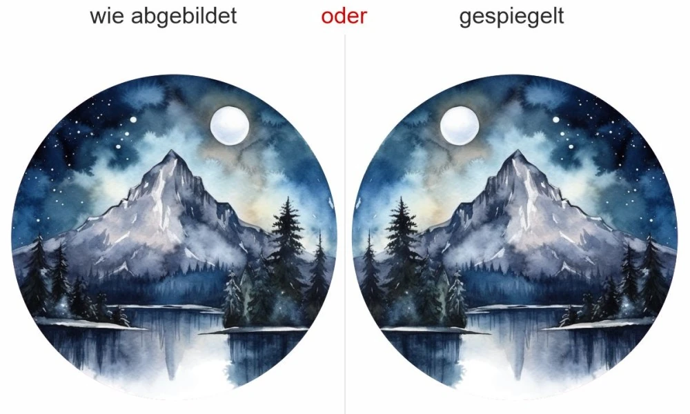 Nachtpanorama im Gebirge (in 3 Varianten erhältlich)