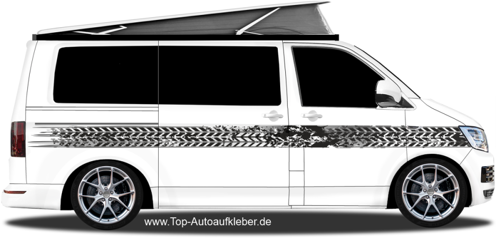 Auto Aufkleber Reifenabdruck