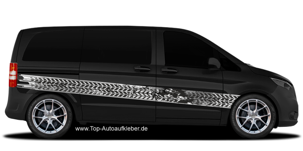 Auto Aufkleber Reifenabdruck