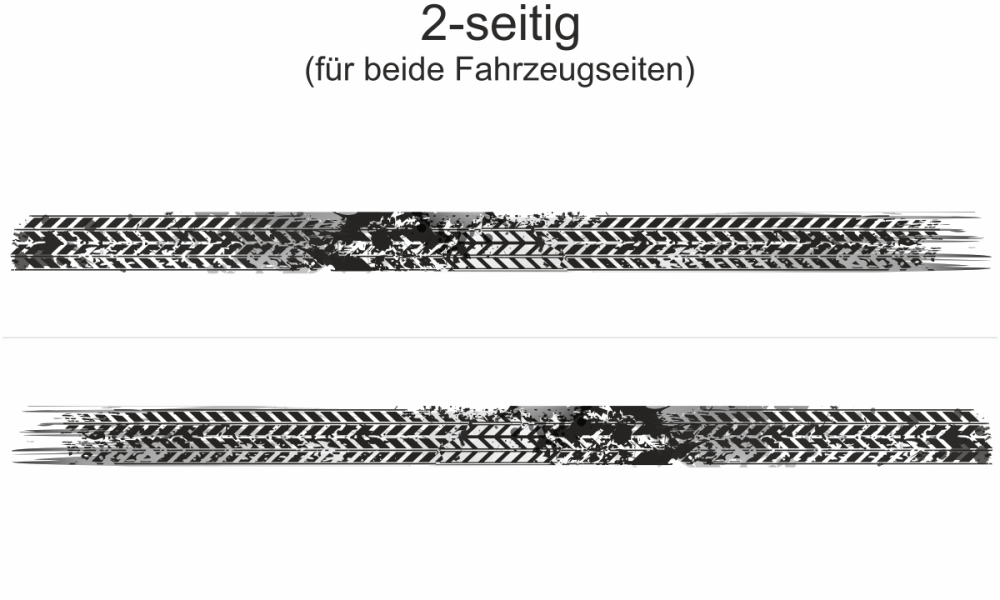 Auto Aufkleber Reifenabdruck