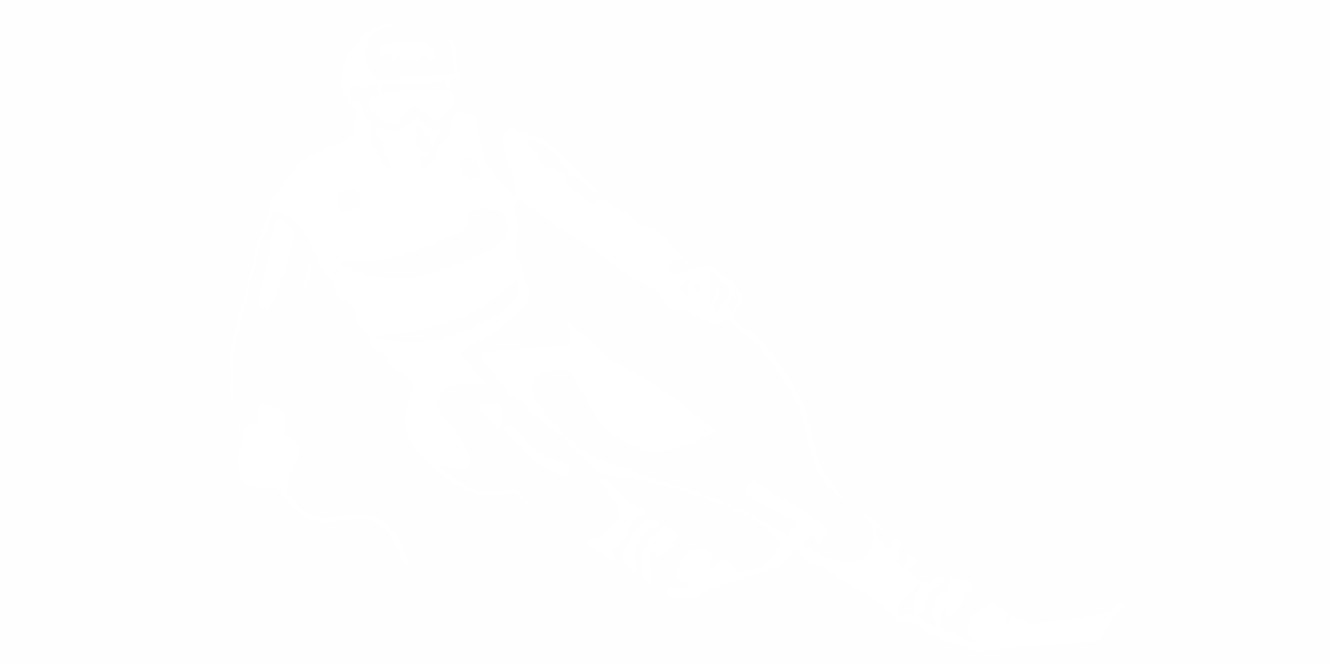 Skifahrer für die Heckscheibe