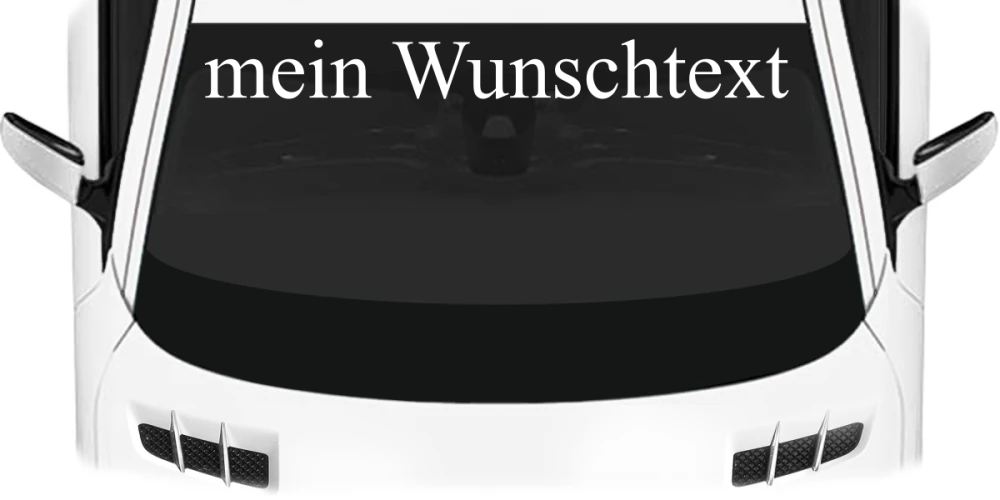 Heckscheibenaufkleber Wunschtext | 20