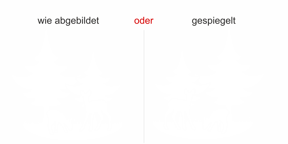 Wohnwagendekor Rehe im Wald