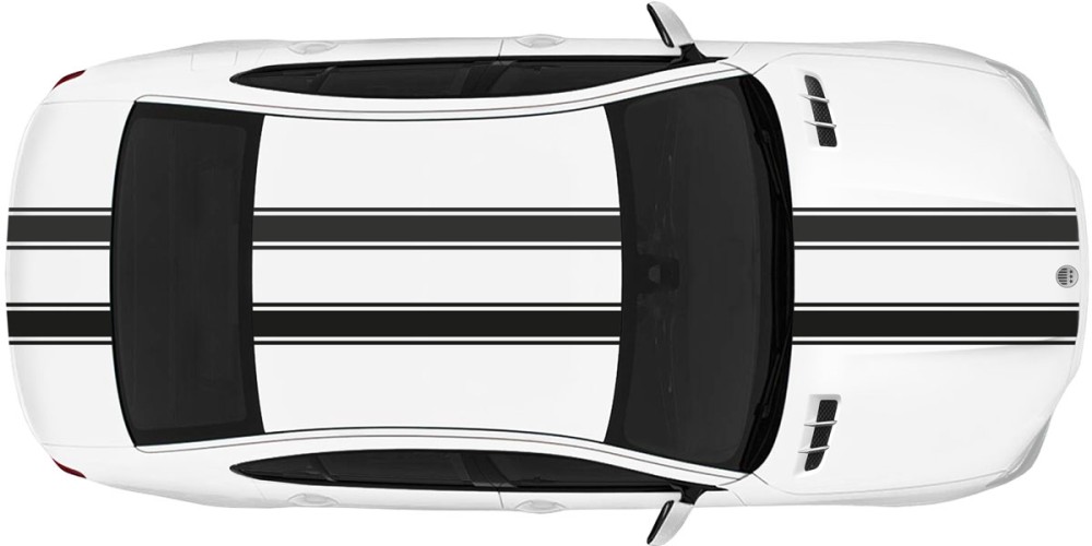 Tuning Autoaufkleber mit Viperstreifen