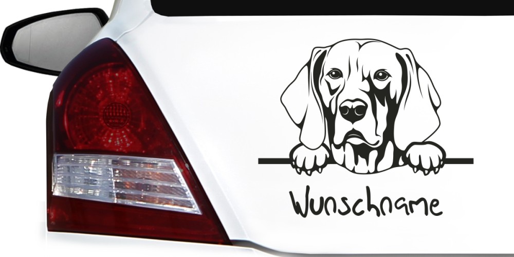 Heckscheibenaufkleber Hund Hundeaufkleber fürs Auto