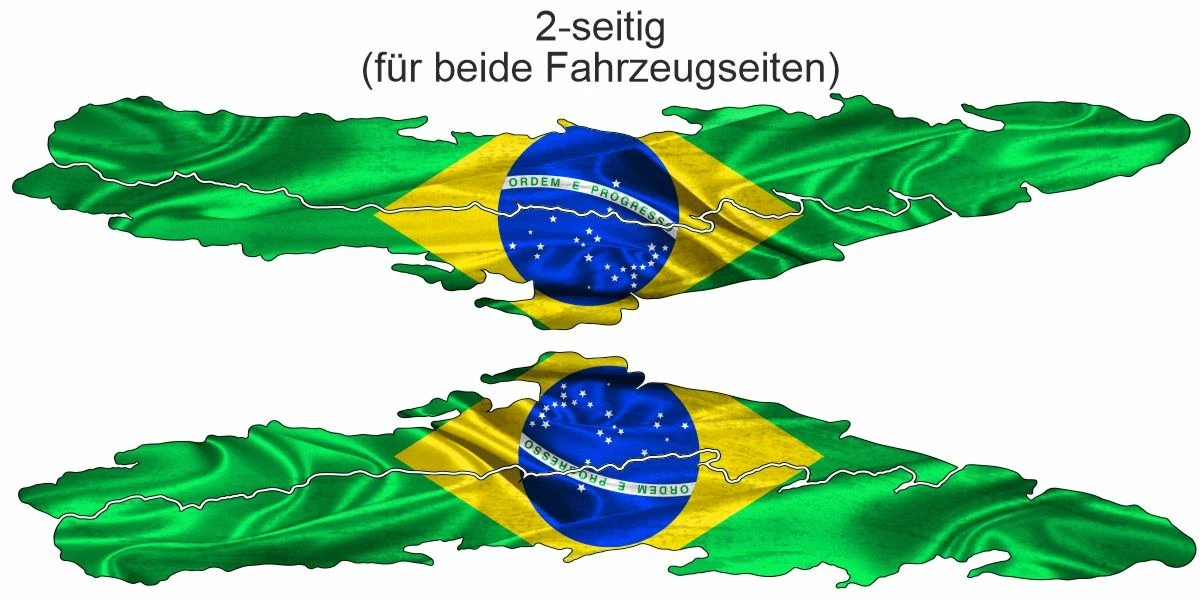 Camper Aufkleber Flagge Brasilien