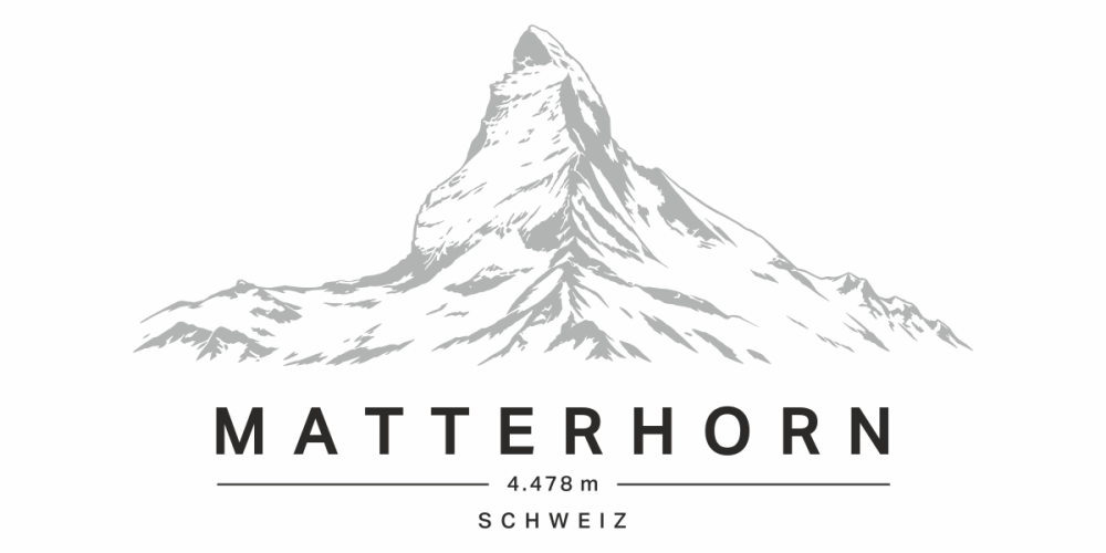Wohnmobilaufkleber Matterhorn
