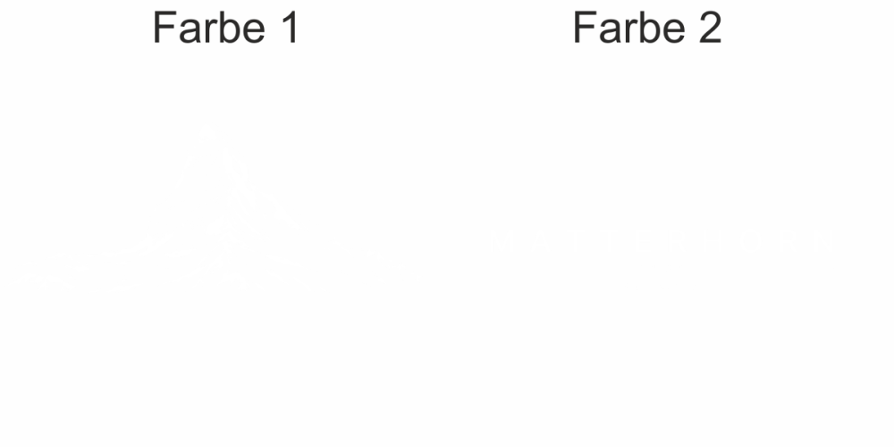 Wohnmobilaufkleber Matterhorn - Ansicht Farbauswahl