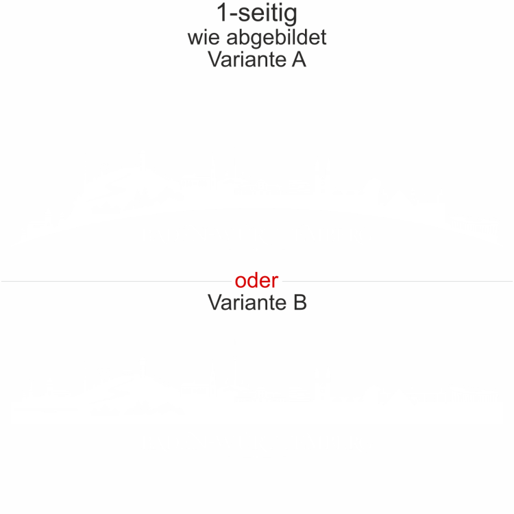 Wohnmobilaufkleber Skyline Baden-Württemberg - wie abgebildet - Ansicht Farbauswahl - Varianten A und B