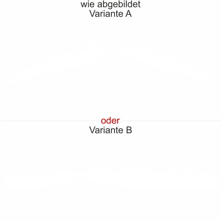Wohnmobilaufkleber Skyline Ruhrgebiet - wie abgebildet - Ansicht Farbauswahl - Varianten A und B