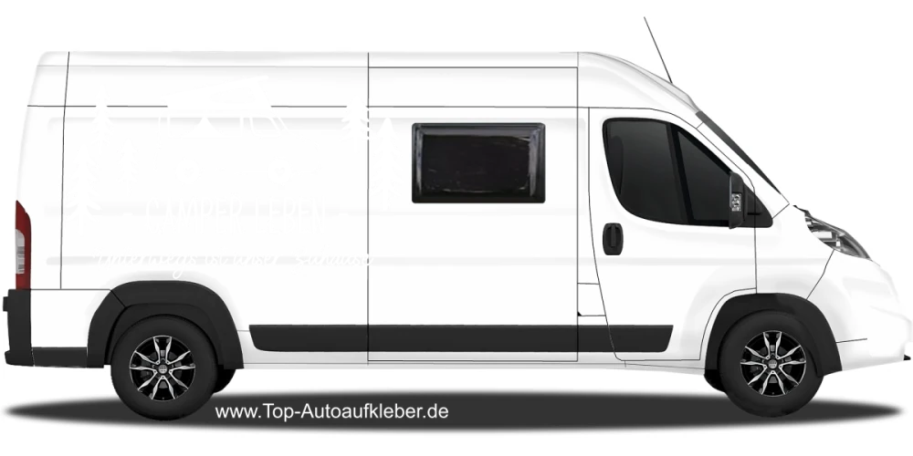 Wohnmobilaufkleber Unterwegs ist unser Zuhause