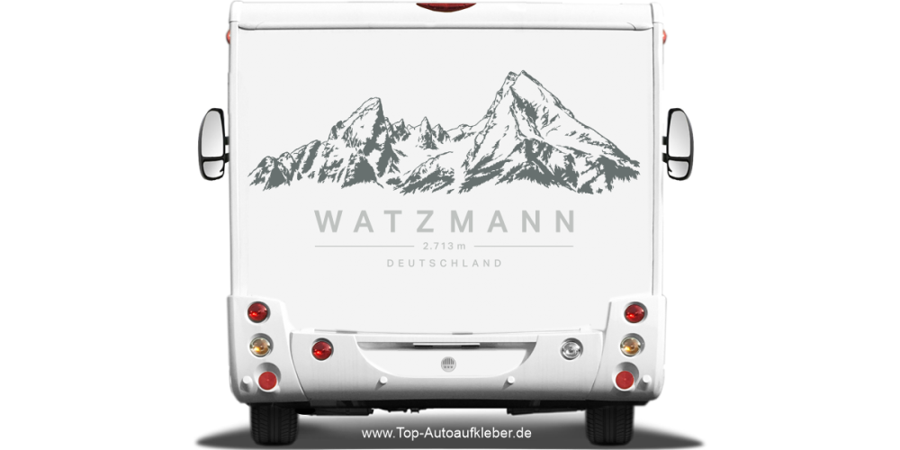 Wohnmobilaufkleber Watzmann
