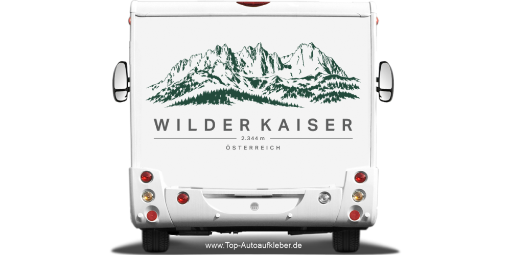 Wohnmobilaufkleber Wilder Kaiser