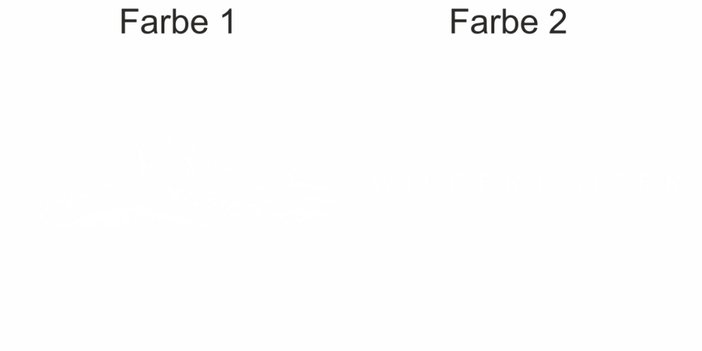Wohnmobilaufkleber Wilder Kaiser - Ansicht Farbauswahl