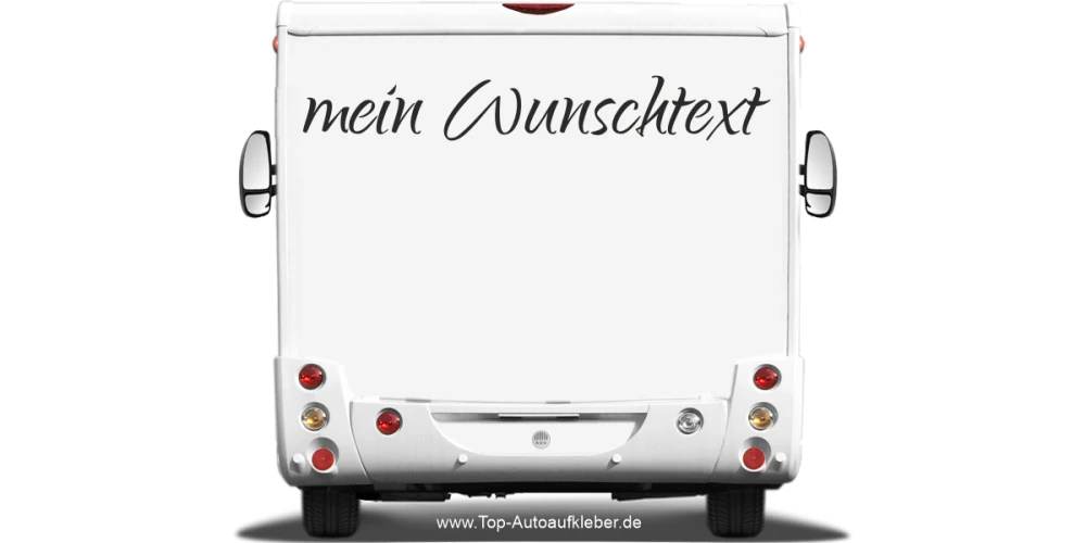 Wohnmobilaufkleber Wunschtext | 10