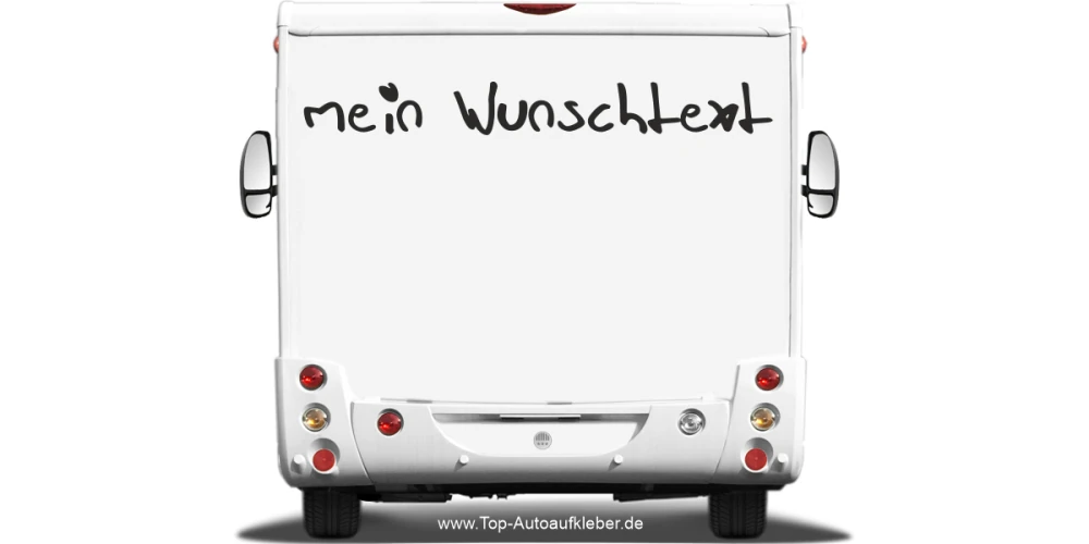 Wohnmobilaufkleber Wunschtext | 12