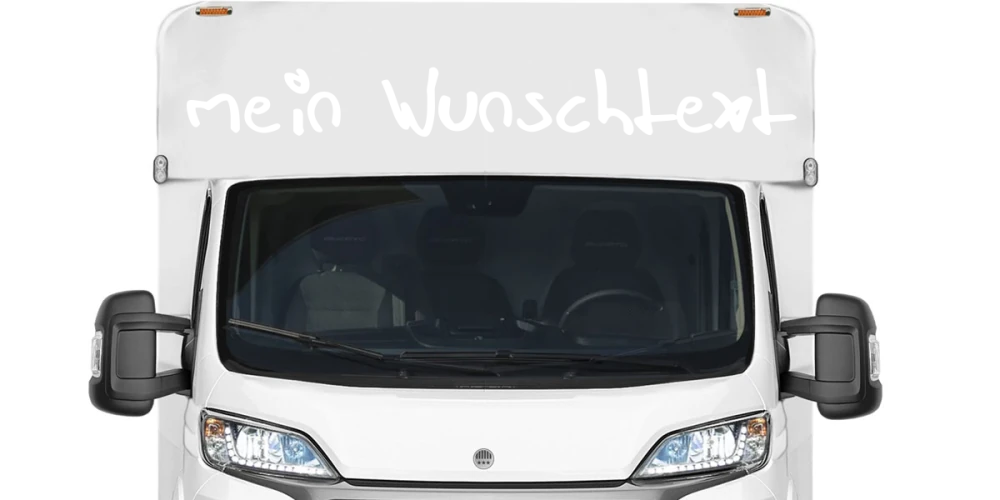 Wohnmobilaufkleber Wunschtext | 12