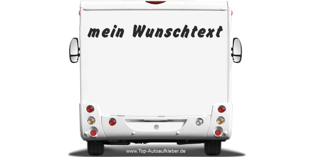 Wohnmobilaufkleber Wunschtext | 13