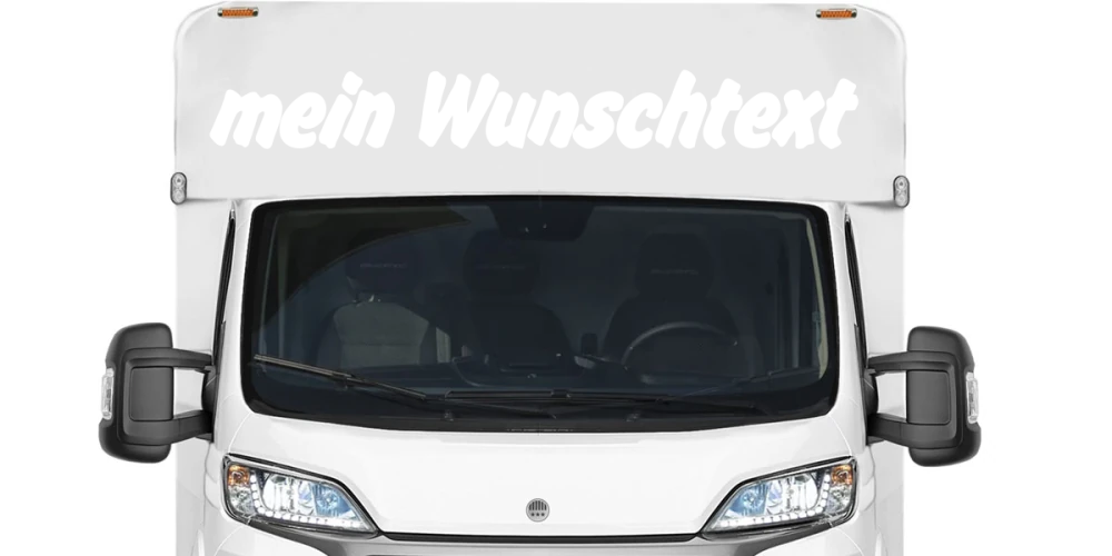 Wohnmobilaufkleber Wunschtext | 13