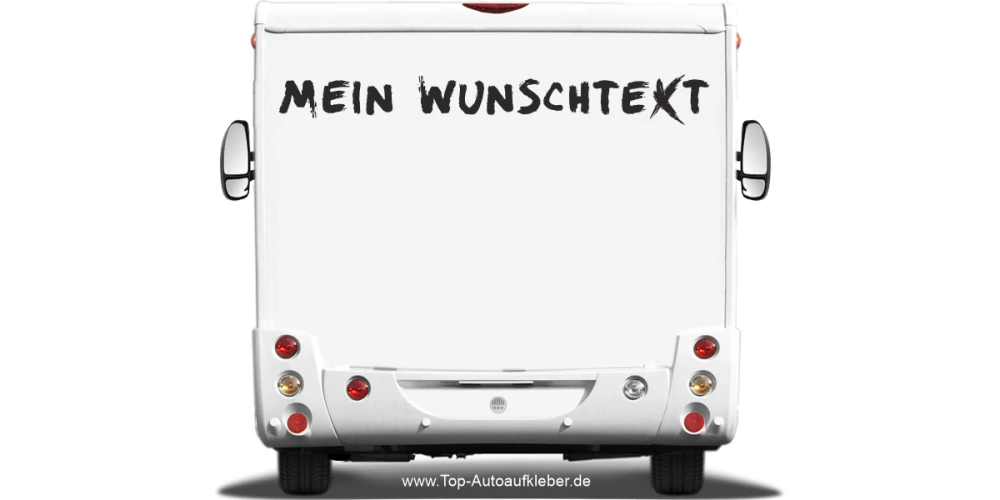 Wohnmobilaufkleber Wunschtext | 14