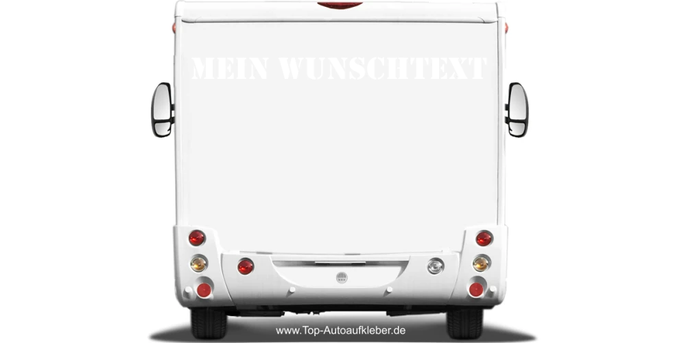 Wohnmobilaufkleber Wunschtext | 15