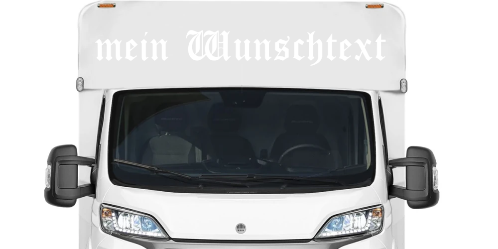Wohnmobilaufkleber Wunschtext | 16