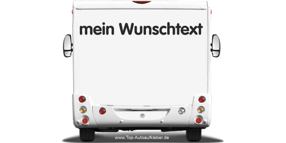 Wohnmobilaufkleber Wunschtext | 17