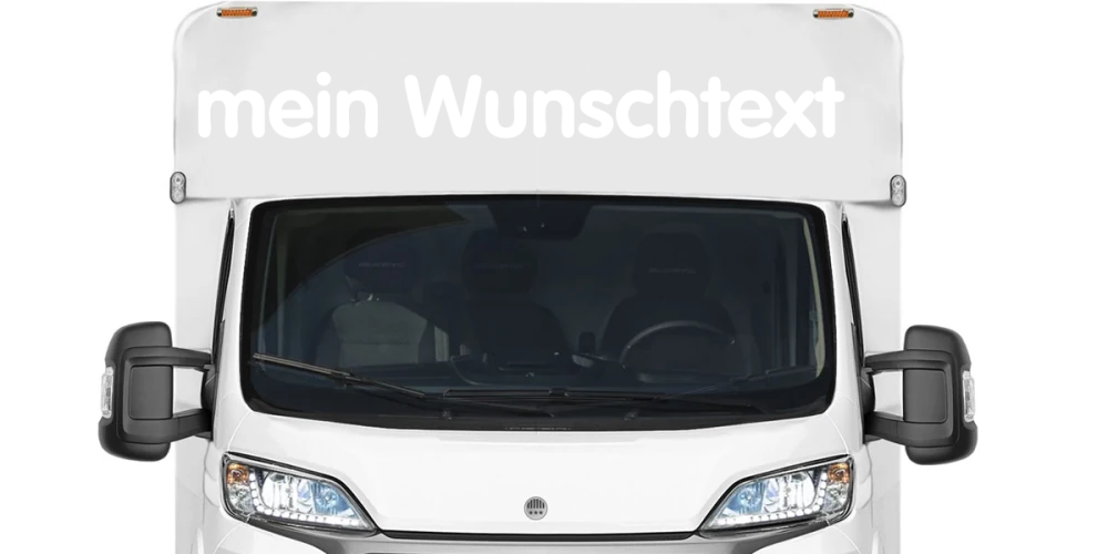 Wohnmobilaufkleber Wunschtext | 17