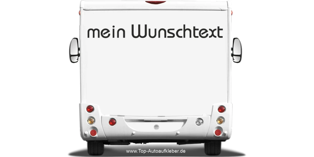Wohnmobilaufkleber Wunschtext | 18