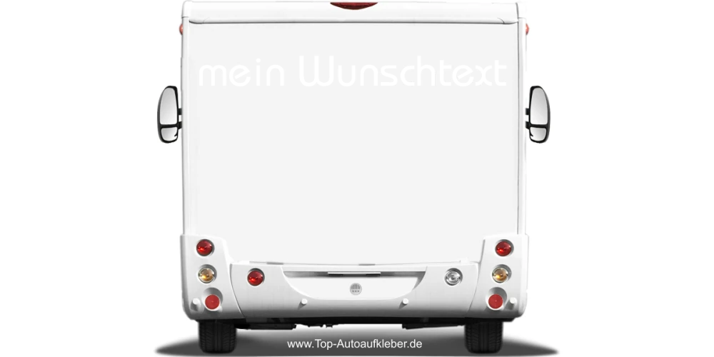 Wohnmobilaufkleber Wunschtext | 18