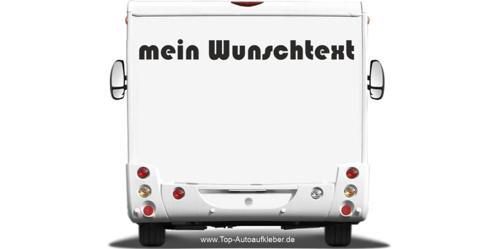 Wohnmobilaufkleber Wunschtext | 19