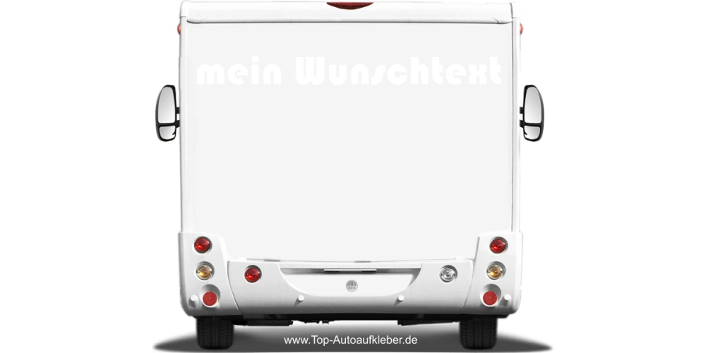 Wohnmobilaufkleber Wunschtext | 19