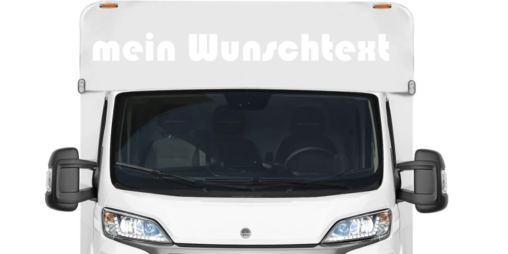Wohnmobilaufkleber Wunschtext | 19
