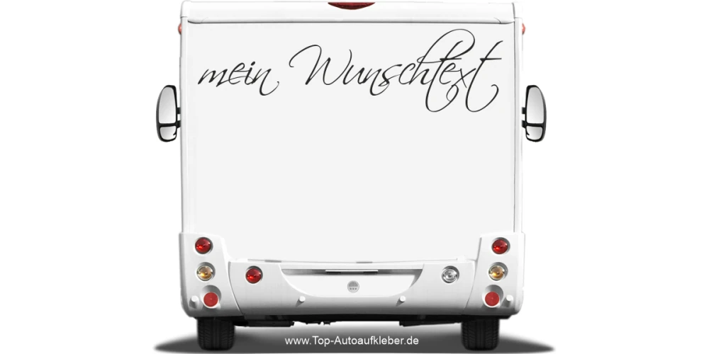 Wohnmobilaufkleber Wunschtext | 2