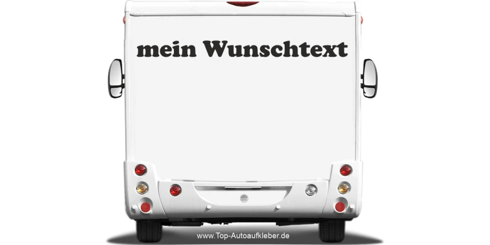Wohnmobilaufkleber Wunschtext | 21