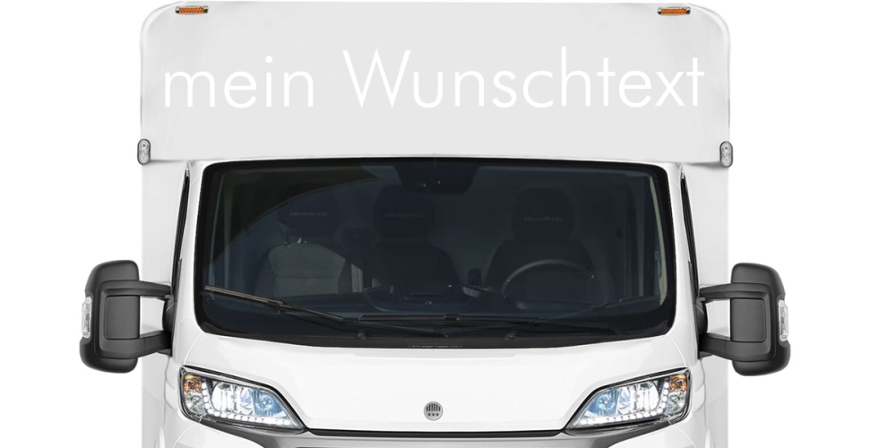 Wohnmobilaufkleber Wunschtext | 22