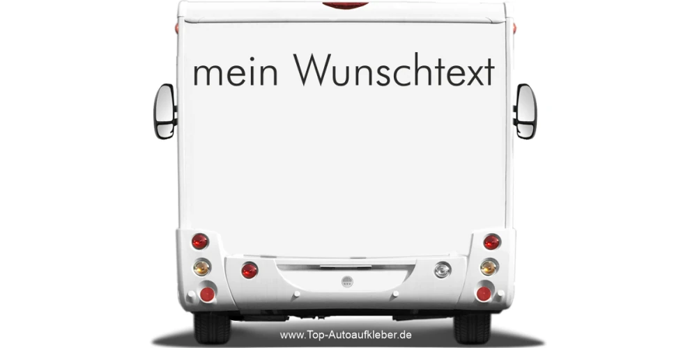 Wohnmobilaufkleber Wunschtext | 14
