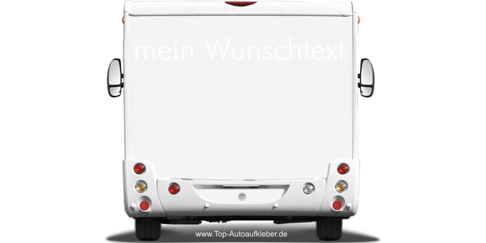 Wohnmobilaufkleber Wunschtext | 22