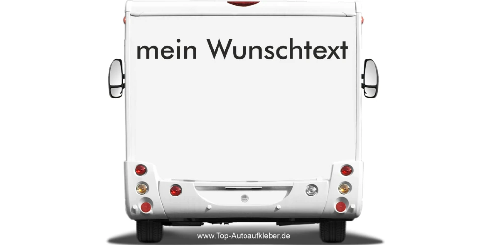 Wohnmobilaufkleber Wunschtext | 23