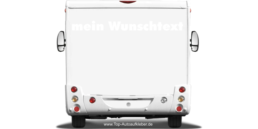 Wohnmobilaufkleber Wunschtext | 24